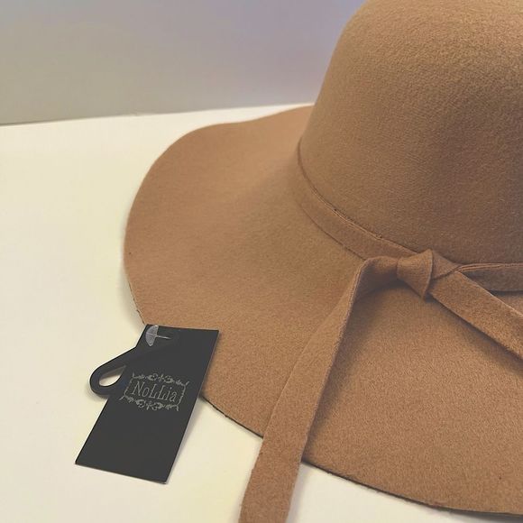Floppy Hat- Bow Knot- NWT- Dressy Hat - Camel / Tan - NWT - Picture 6 of 9